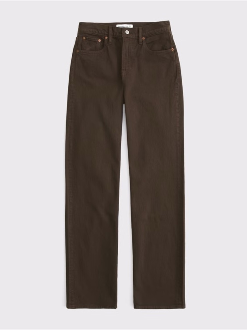 17. Abercrombie & Fitch 90’s relaxed high rise wide leg brown jeans